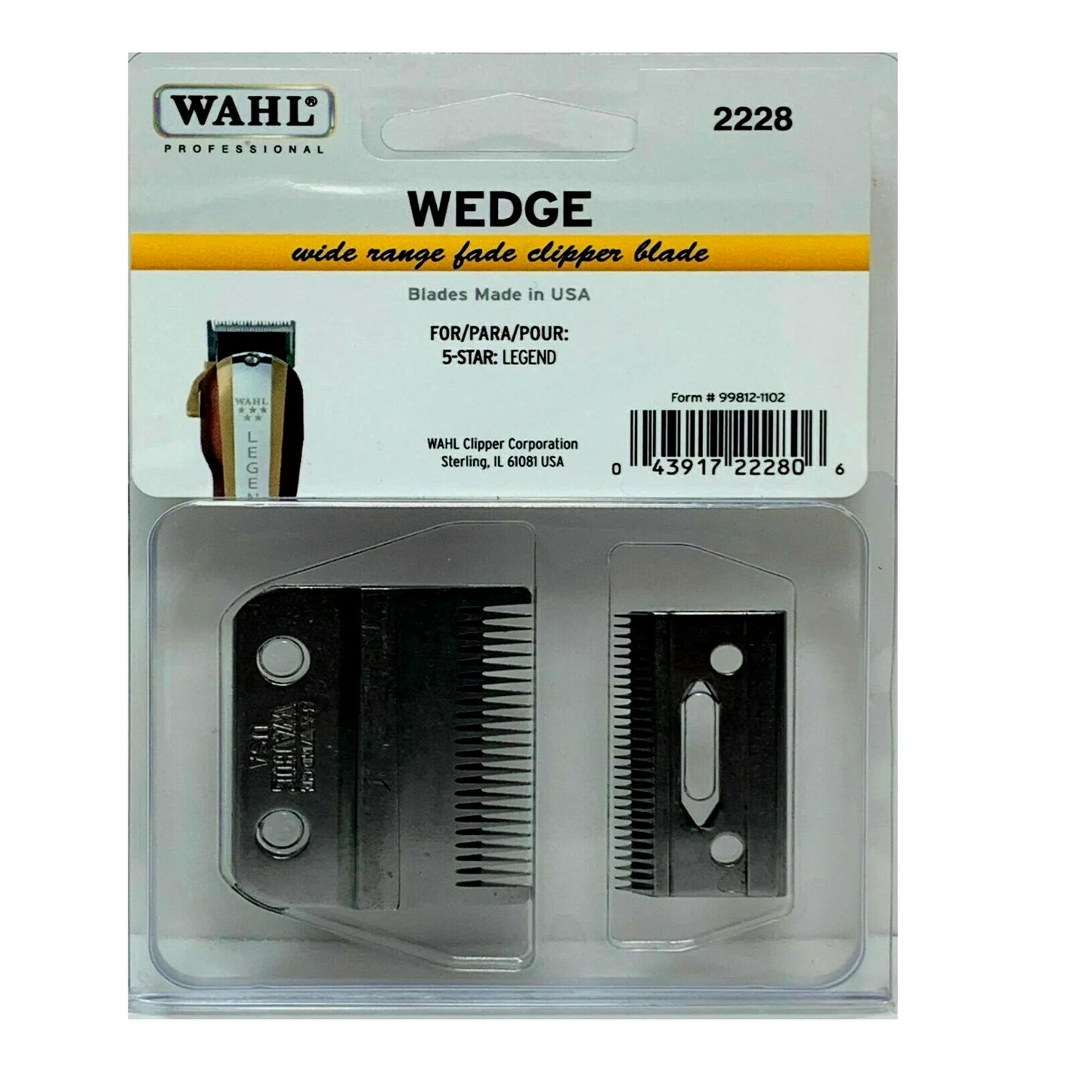 Wahl Professional Replacement Wedge 5 Star Legend Clipper Blade 2228