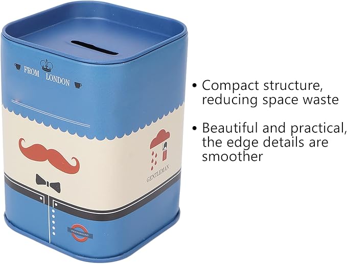 Blade Disposal Bin Case (Moustache) Blue