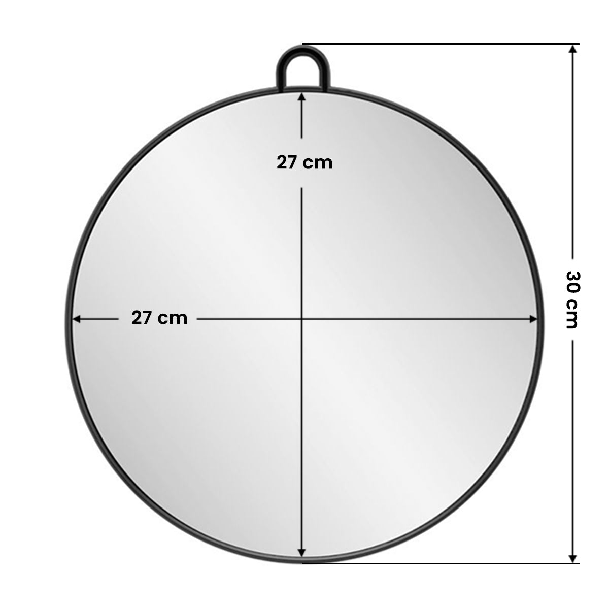 The Fame Professional Barber Round Mirror