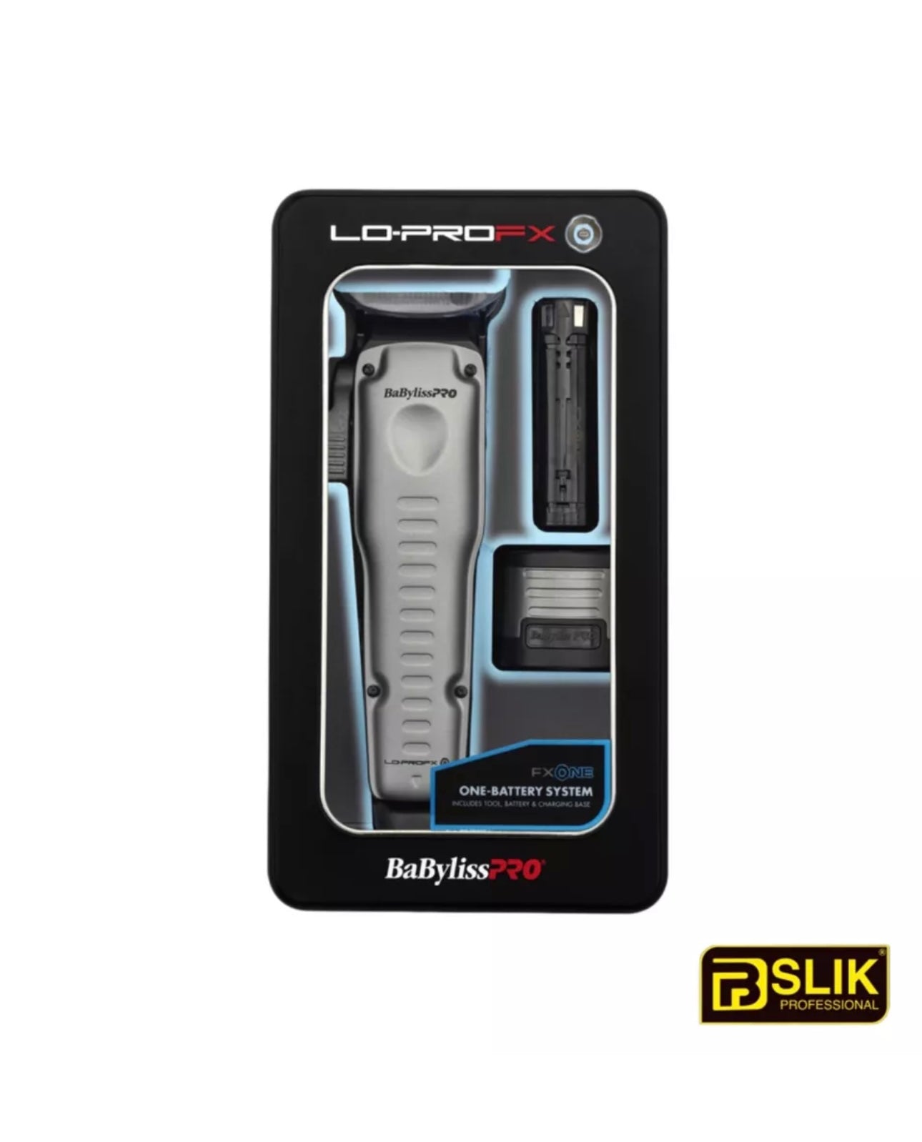 BaBylissPRO FXONE LO-PRO Clipper (Grey) US IMPORT with 3 PIN UK PLUG