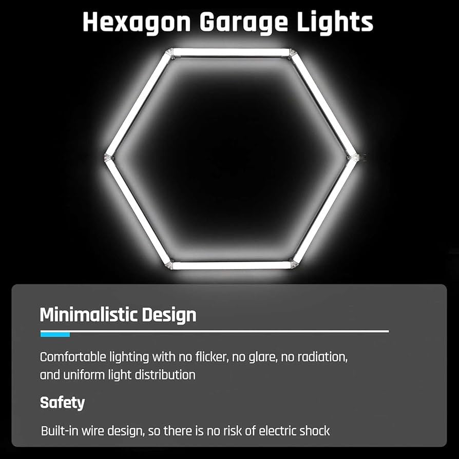 Hexagon LED Lighting 14 Lights & Border (4.85cmX2.45cm)
