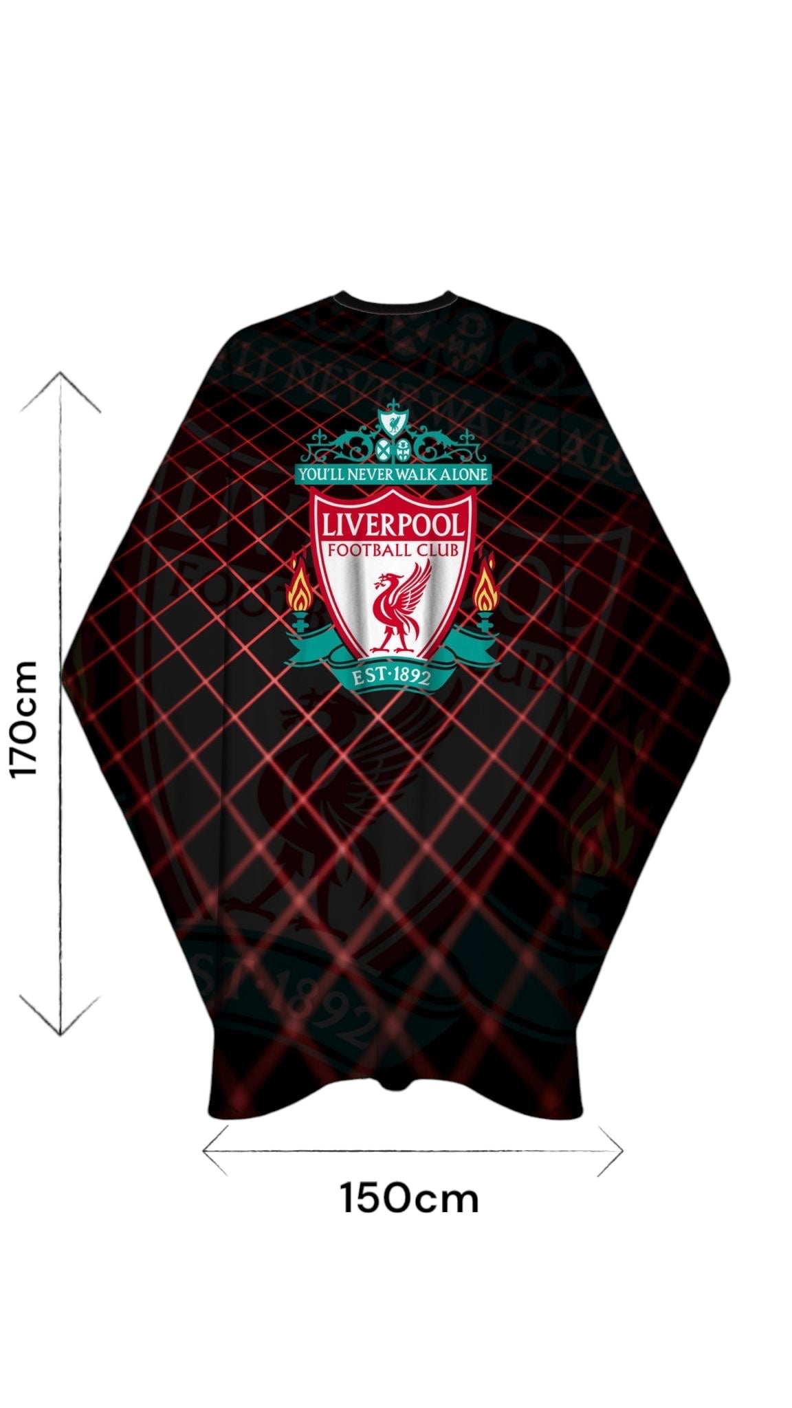 Bslik Professional Barber Hair Cutting Cape&Gown| Football Club Design