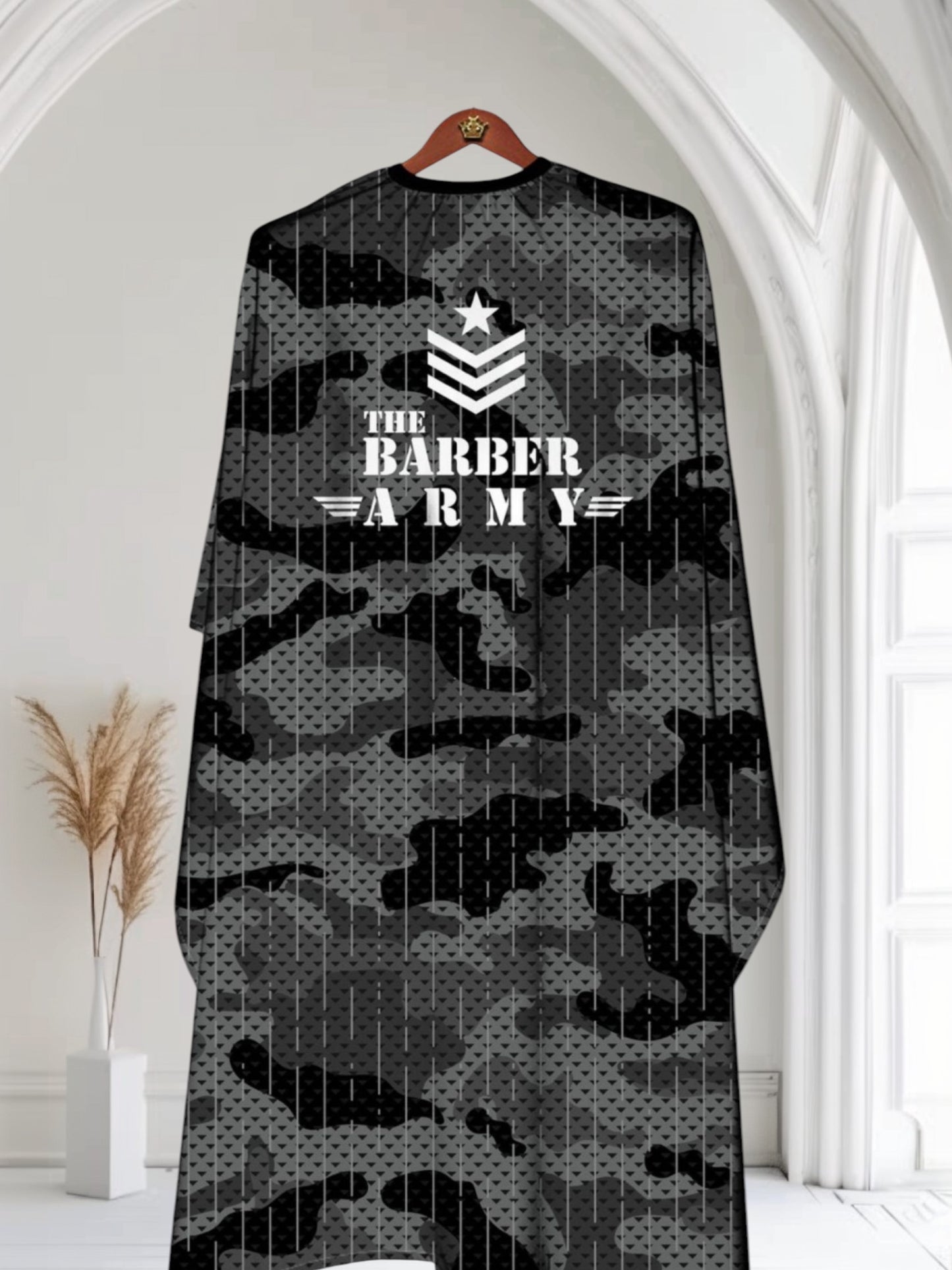 Bslik Professional Barber Cape&Gown |Waterproof | ARMY Design