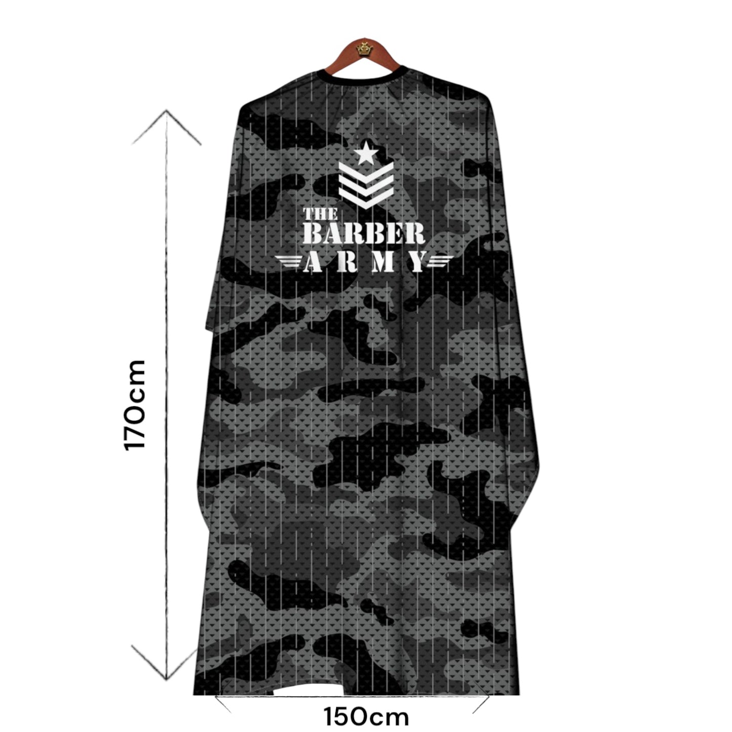 Bslik Professional Barber Cape&Gown |Waterproof | ARMY Design