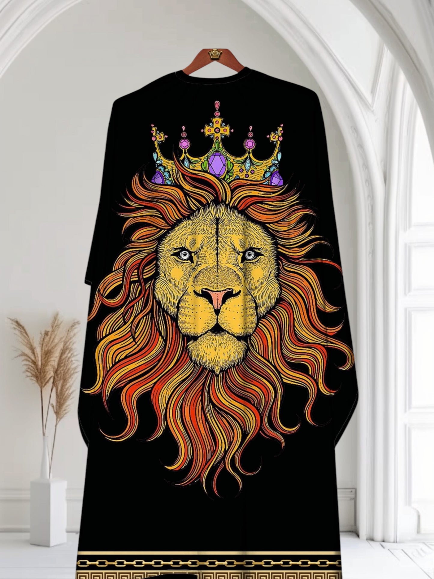 Bslik Professional Barber Cape&Gown |Waterproof | Lion Design