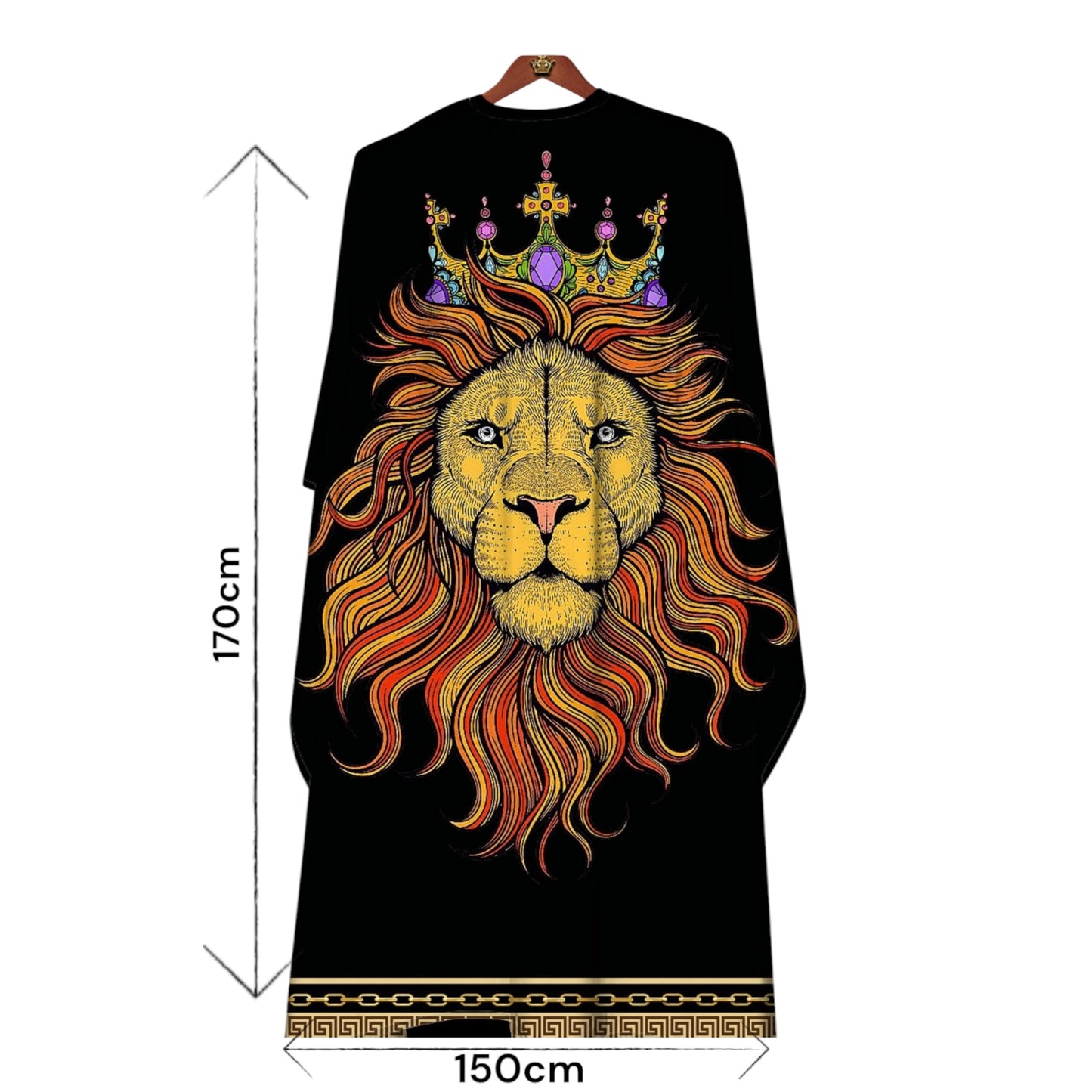 Bslik Professional Barber Cape&Gown |Waterproof | Lion Design