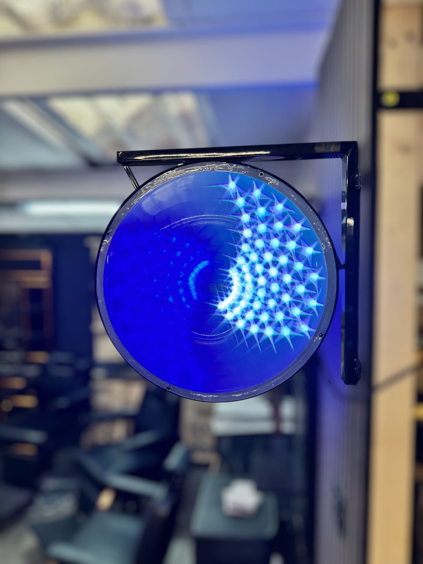 BSLIK-ROUND BARBER POLE COLOURFUL ROTATING LED STRIPS INDOOR&OUTDOOR