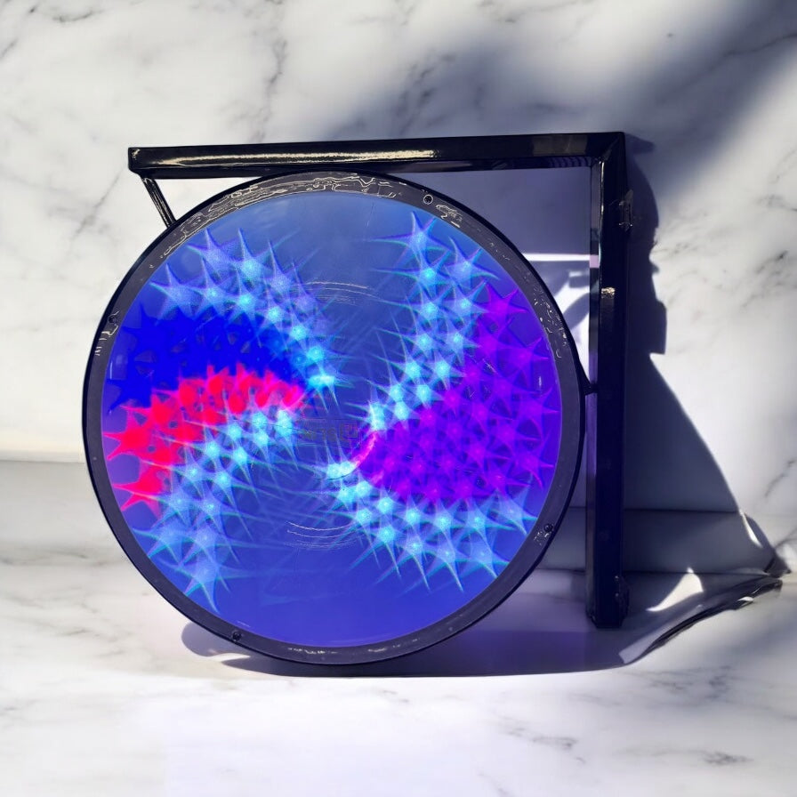 BSLIK-ROUND BARBER POLE COLOURFUL ROTATING LED STRIPS INDOOR&OUTDOOR