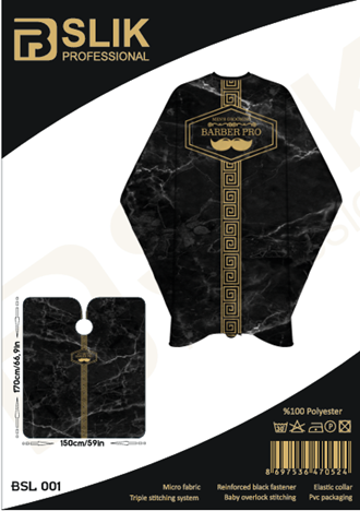 Barber Hairdressing Hair Cutting Cape & Gown Marble Roman Style