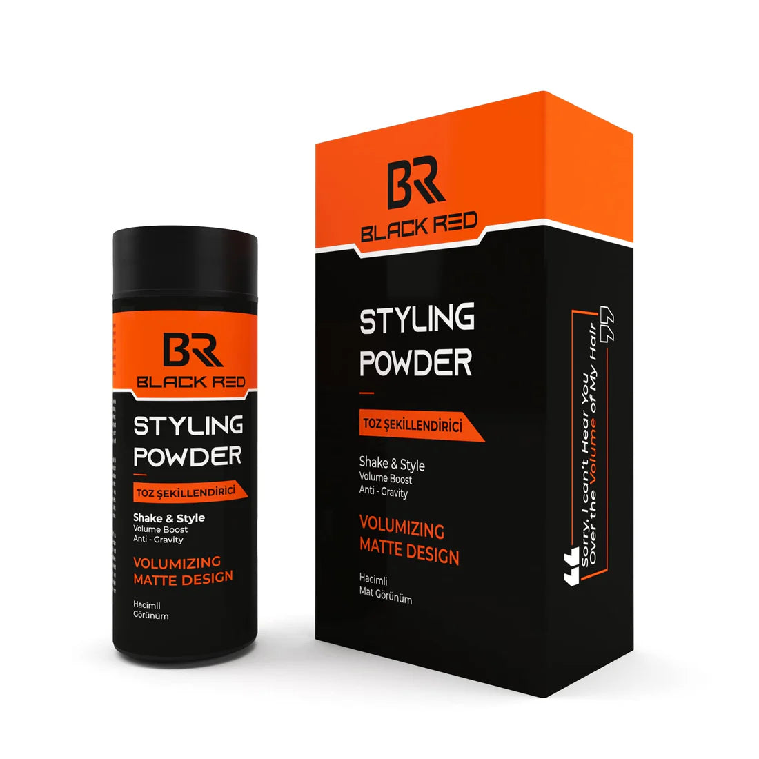 Black Red Professional Styling Powder For Men And Woman