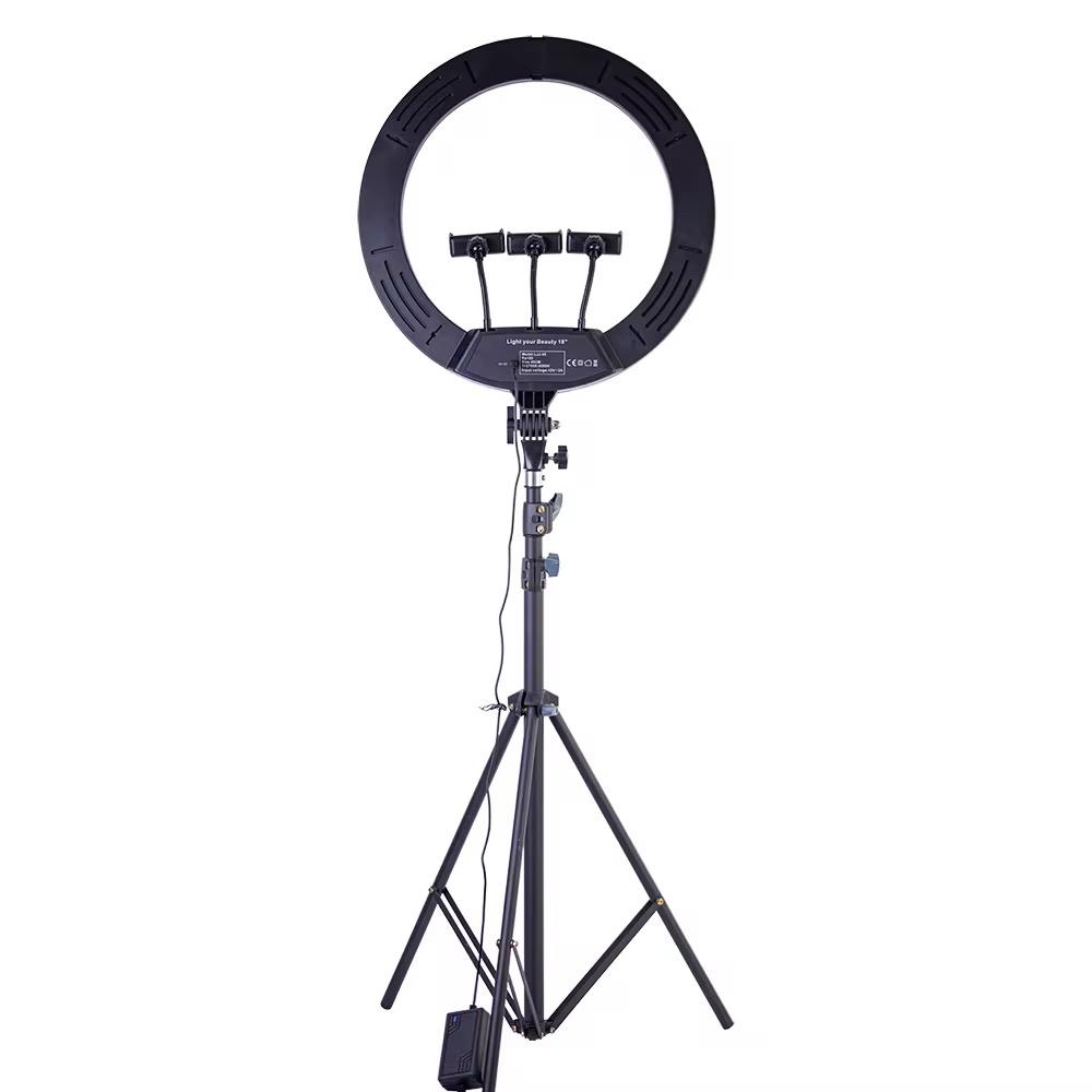 22 Inch LED Ring Light 3200-6500K Lighting Kit With Light Stand