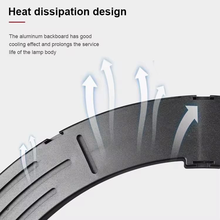 22 Inch LED Ring Light 3200-6500K Lighting Kit With Light Stand