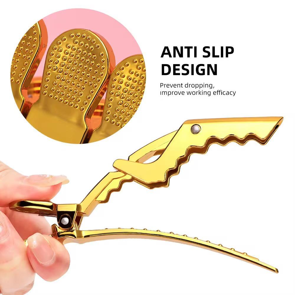 Bslik- Crocodile Hair Clips (6 Pack)