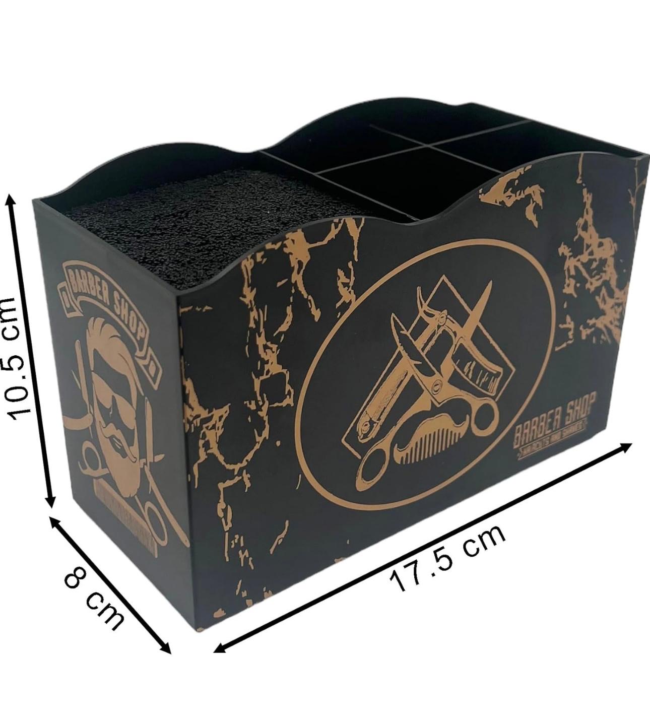 Bslik- Scissor & Brush Holder Non-Slip Storage Box With Foam Grip