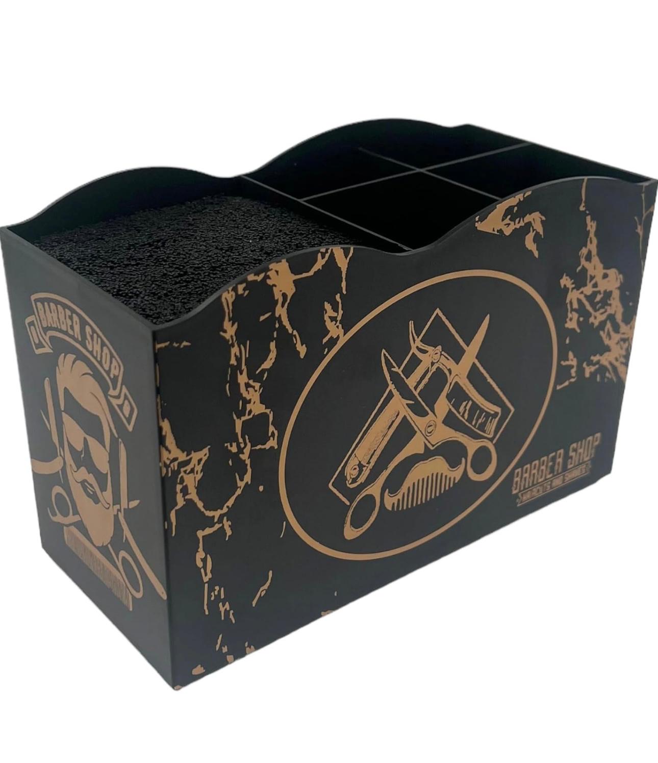 Bslik- Scissor & Brush Holder Non-Slip Storage Box With Foam Grip