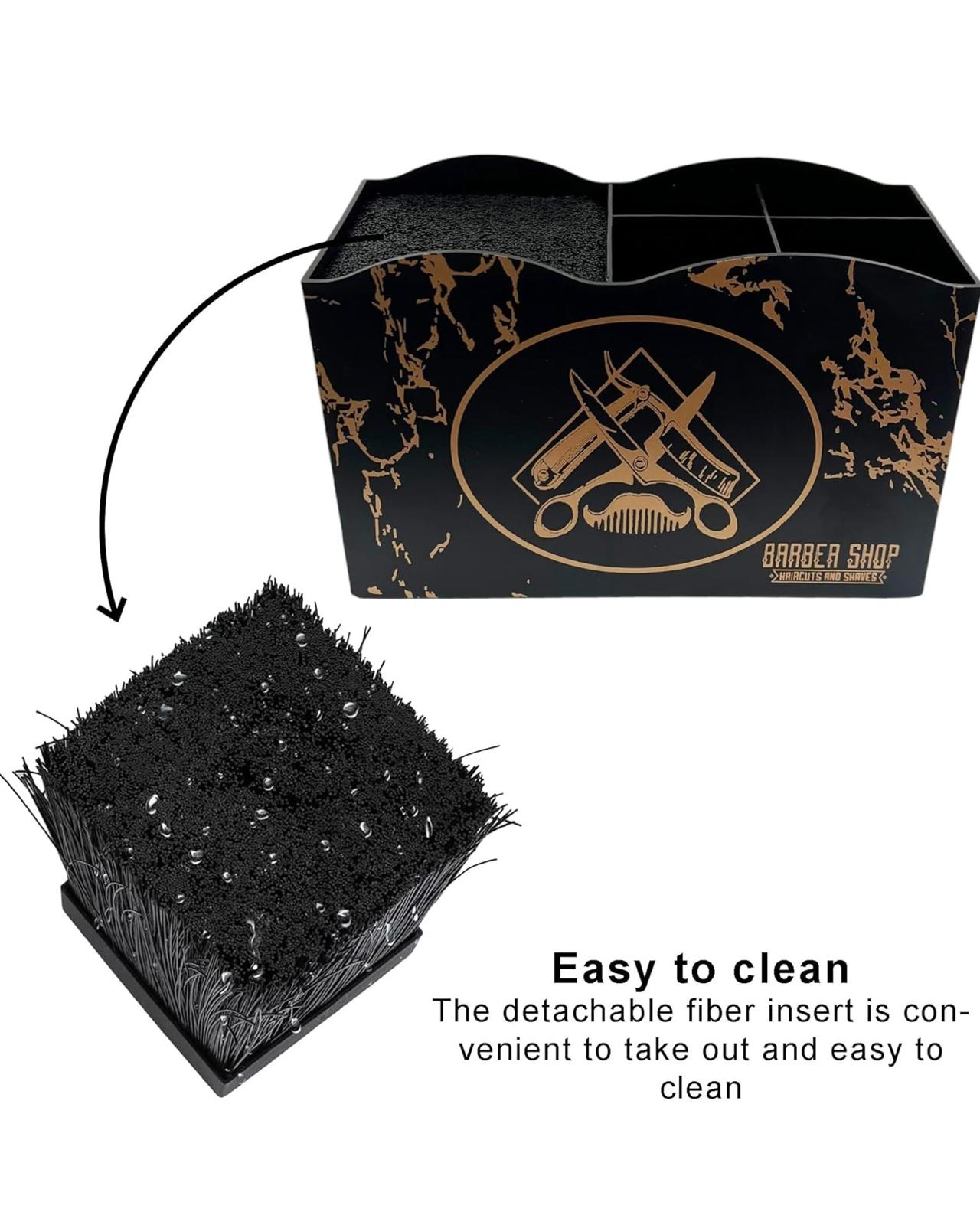 Bslik- Scissor & Brush Holder Non-Slip Storage Box With Foam Grip