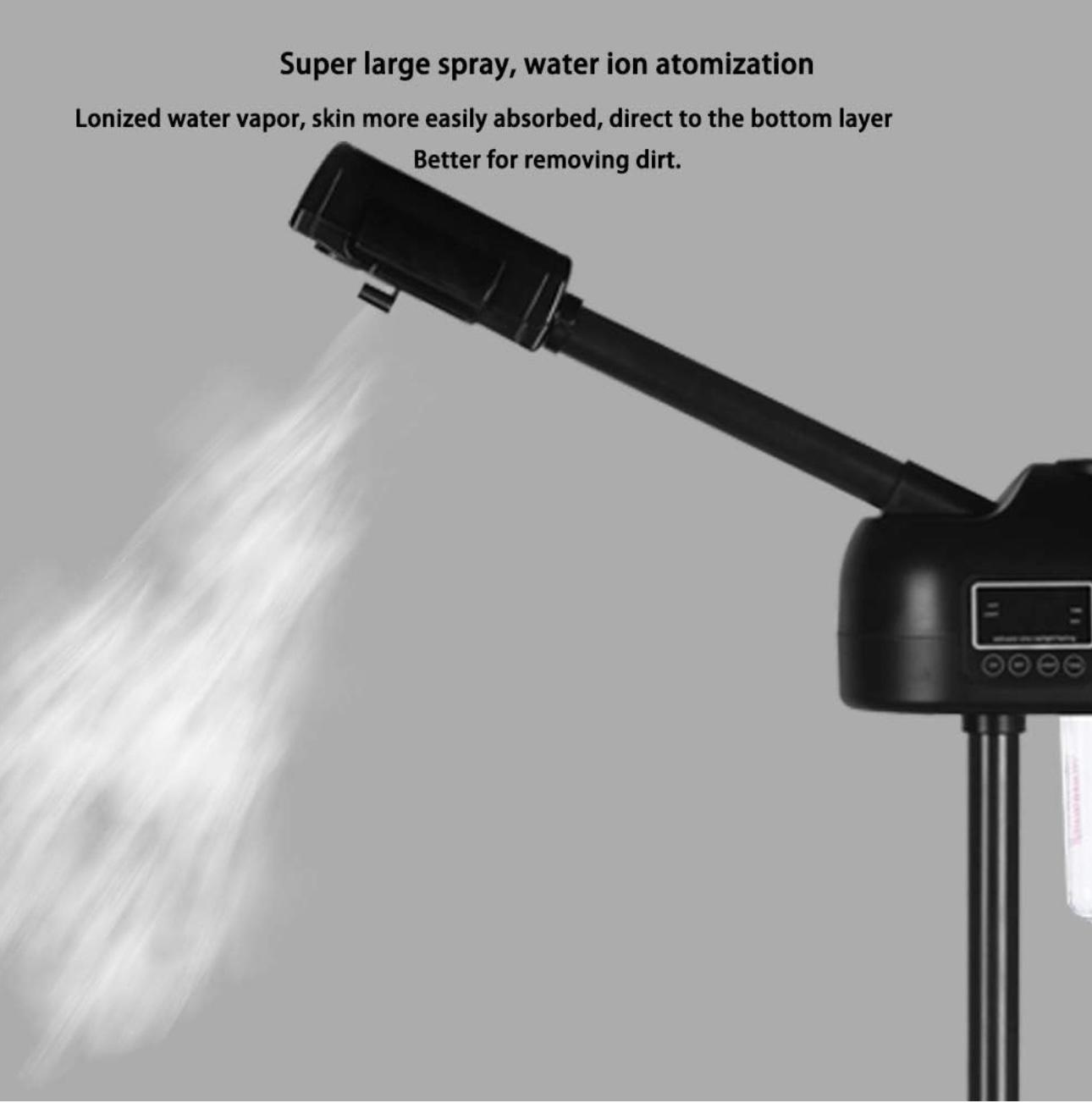 BSLIK-Facial Steamer With LCD Screen (Black)