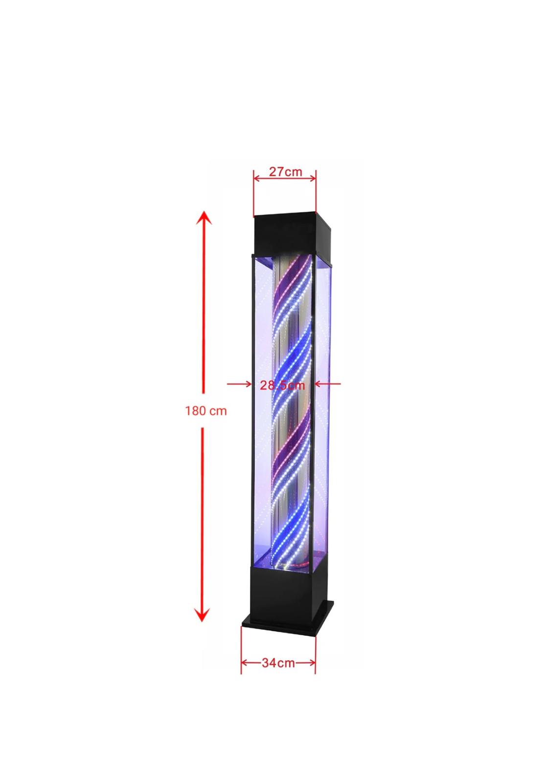 BSLIK-MODERN SQUARE LED BARBER POLE-WATERPROOF