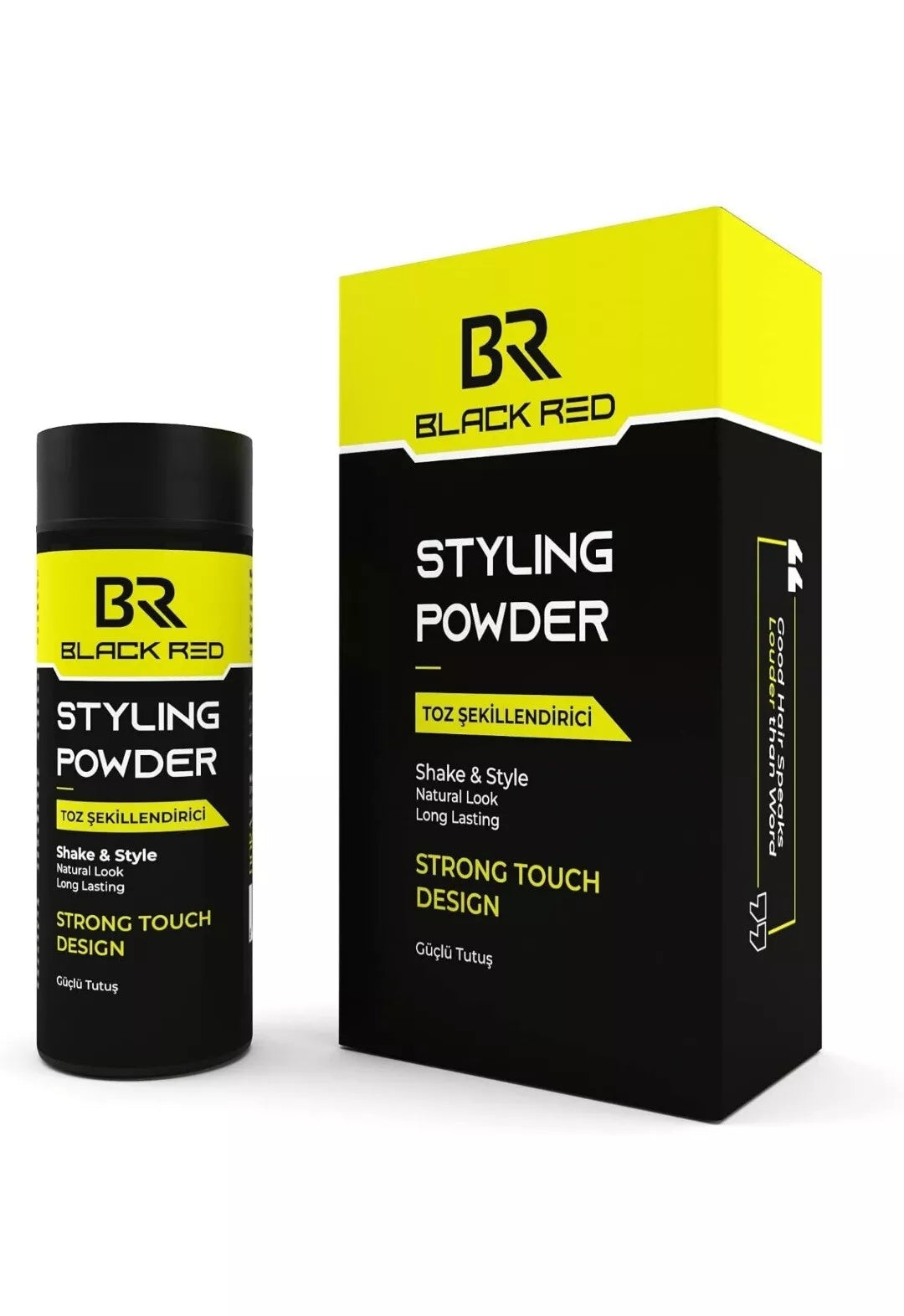Black Red Professional Styling Powder For Men And Woman