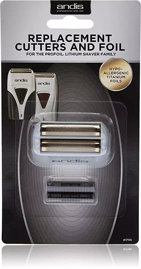 Andis Shaver Replacement Foil Head Cutters Set & Gold Titanium Foil