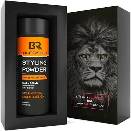 Black Red Professional Styling Powder For Men And Woman