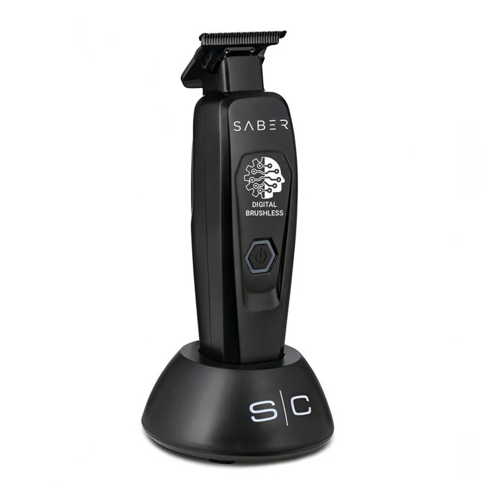 Saber Professional Full Metal Body Digital Brushless Motor Cordless Hair Trimmer