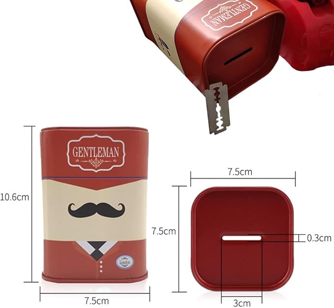 Blade Disposal Bin Case (moustache) Red