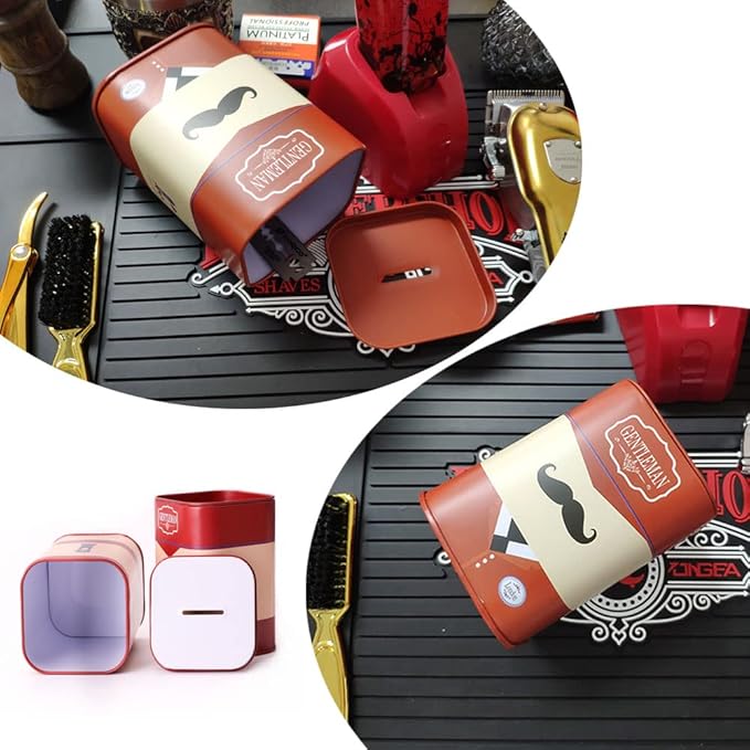Blade Disposal Bin Case (moustache) Red