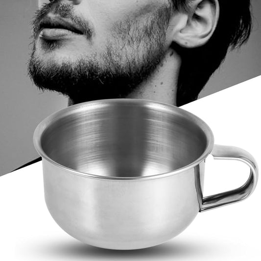 Stainless Steel Handle Shaving Bowl