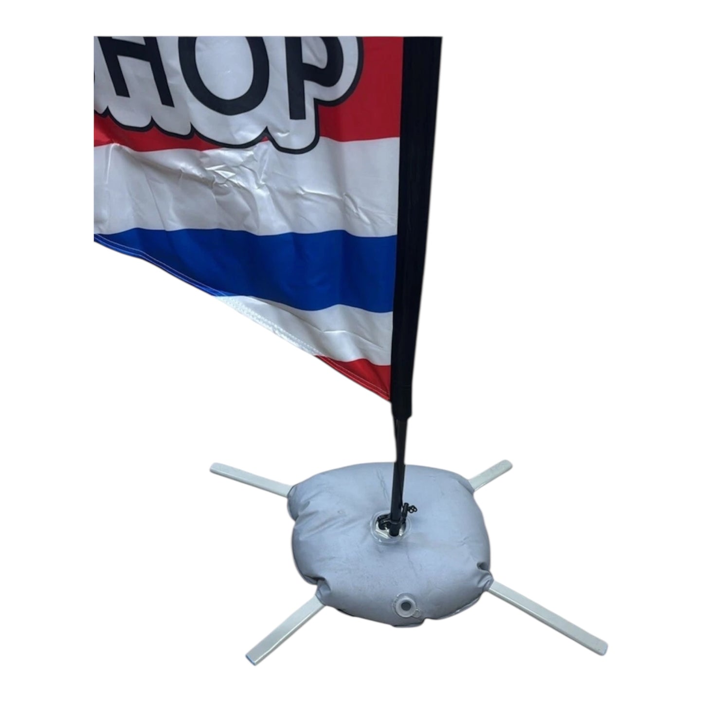 Barber Shop Feather Flags- Poles Included With Patio Water Base (240cmX53)