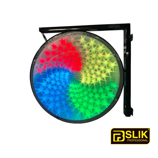 BSLIK-ROUND BARBER POLE COLOURFUL ROTATING LED STRIPS INDOOR&OUTDOOR