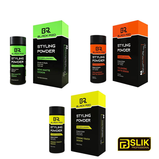 Black Red Professional Styling Powder For Men And Woman