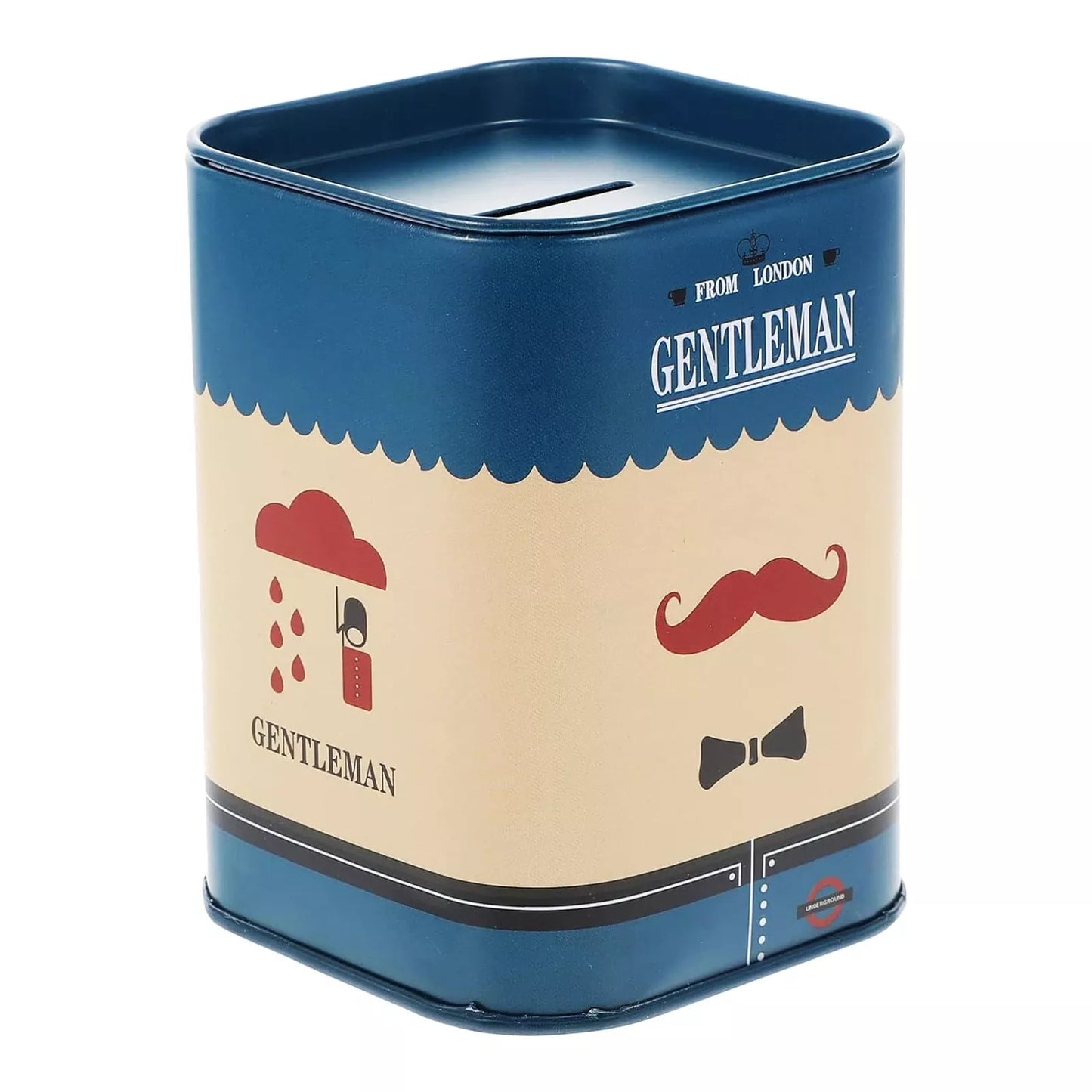 Blade Disposal Bin Case (Moustache) Blue