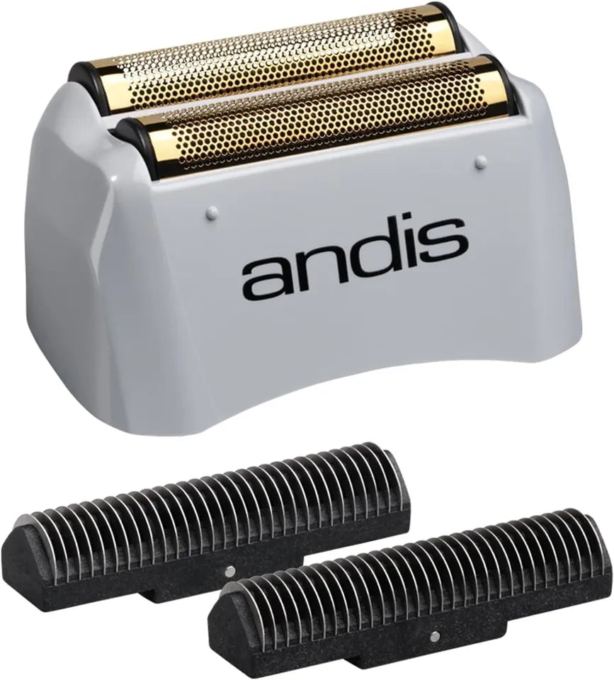 Andis Shaver Replacement Foil Head Cutters Set & Gold Titanium Foil